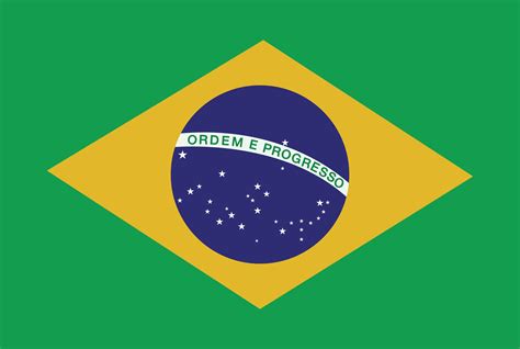 brazil flag icon flat